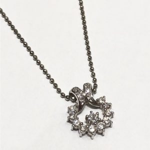Pt850 プラチナ850 ダイヤ 0.72ct ネックレス